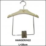 WOODEN HANGER CLOTHES / PENYANGKUT BAJU HANGER KAYU (THIN VERSION) NEW 10 PCS
